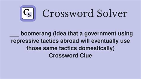boomerang (5) Crossword Clue .